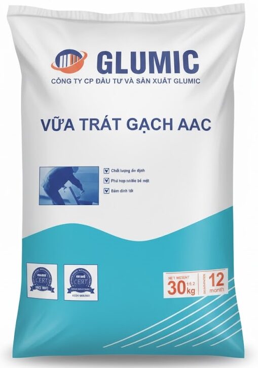 Vữa trát gạch nhẹ aac - Vữa trát gạch bê tông khí chưng áp